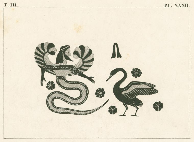 A winged Cadmus (?)