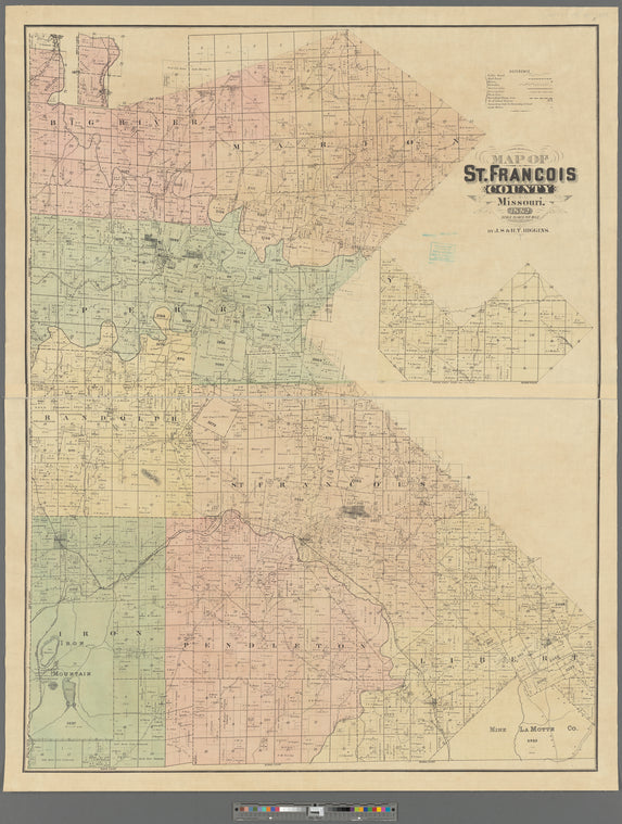 Map of St. Francois County, Missouri