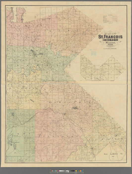 Map of St. Francois County, Missouri