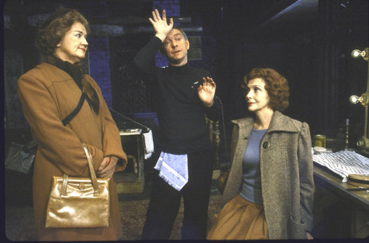 Actors (L-R) Marge Redmond, Tom Courtenay and Rachel Gurney in a scene from the Broadway play "The Dresser." (New York)