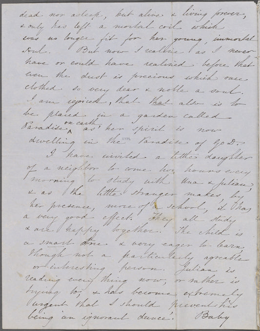 Peabody, N[athaniel], father, ALS to. Feb. 3, 1853.