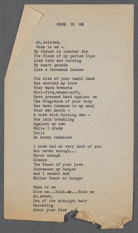 "Come to Me" by Frank Marshall Davis