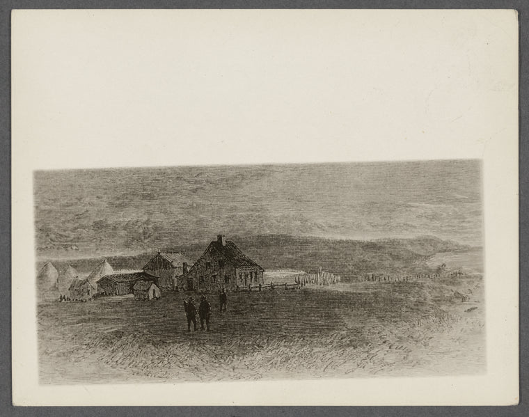 Second House, known as Osborne's house. Hither Plain. Photograph is of 1871 print. Montauk, East Hampton