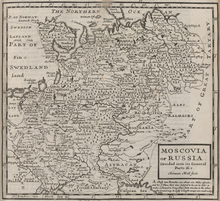 Moscovia or Russia. Divided into its general parts &c.