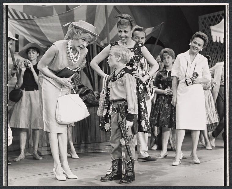 Elaine Stritch and ensemble in the stage production Sail Away