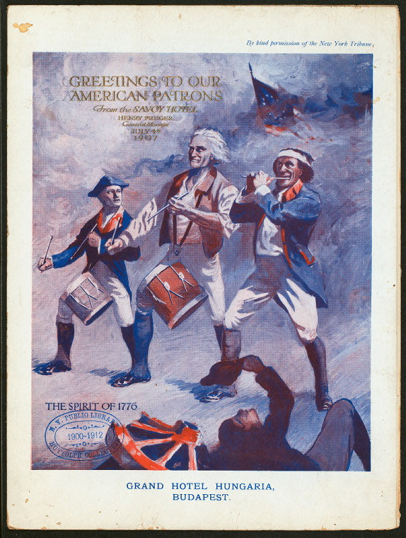 INDEPENDENCE DAY DINNER [held by] GRAND HOTEL HUNGARIA [at] "BUDAPEST, HUNGARY" (HOTEL;)