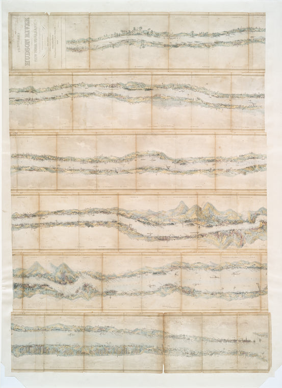 Panorama of the Hudson River from New York to Albany