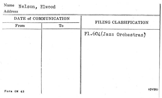 Nelson, Elwood