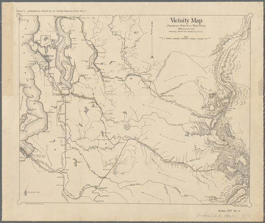 Vicinity map, Duwamish River & its tributaries, Washington