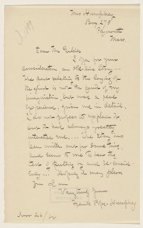 Humphrey, Frances A