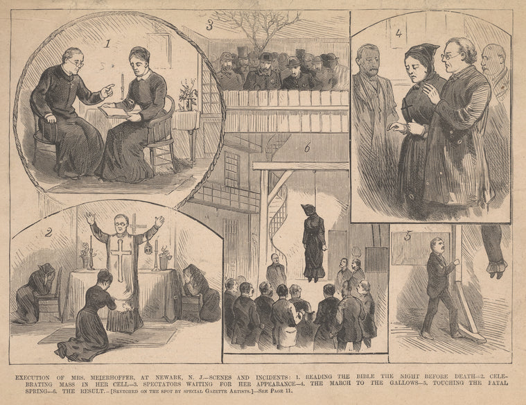 The execution of Margaret Meierhoffer in Newark, New Jersey