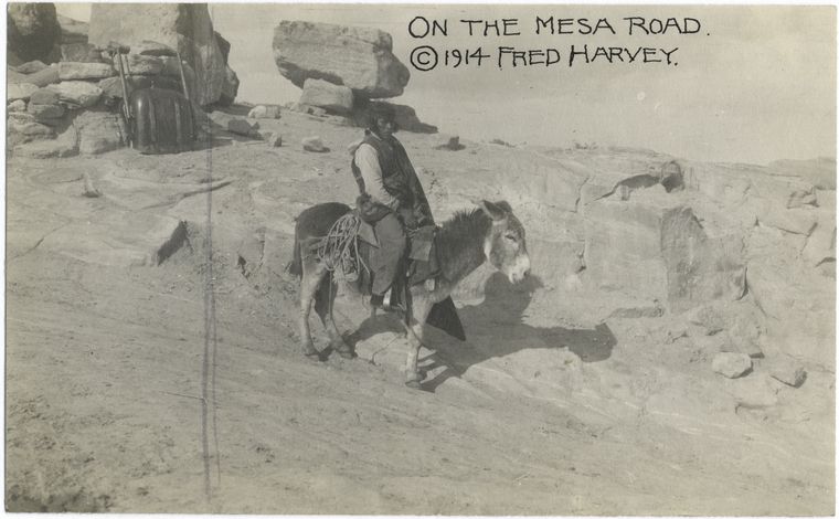 On the mesa road.