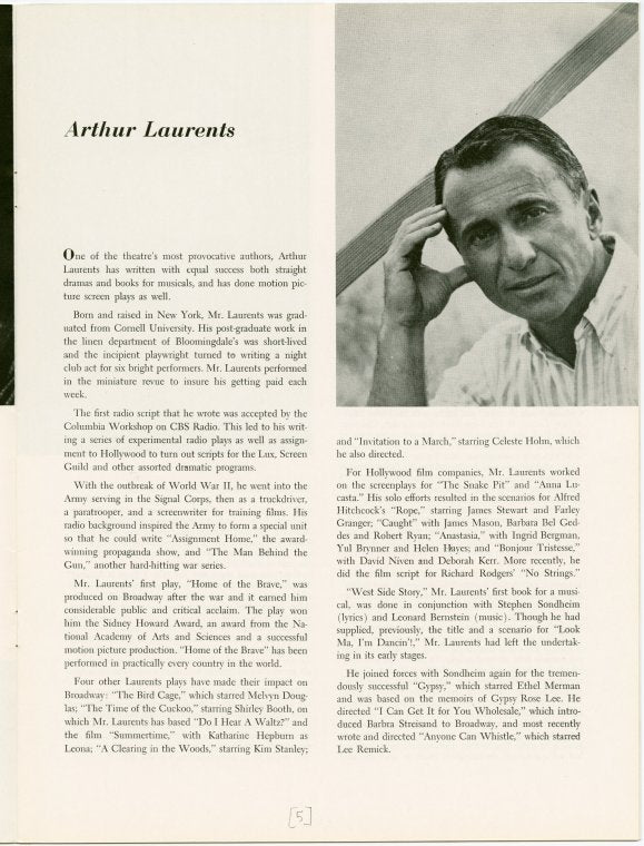 Souvenir program for Do I Hear a Waltz?