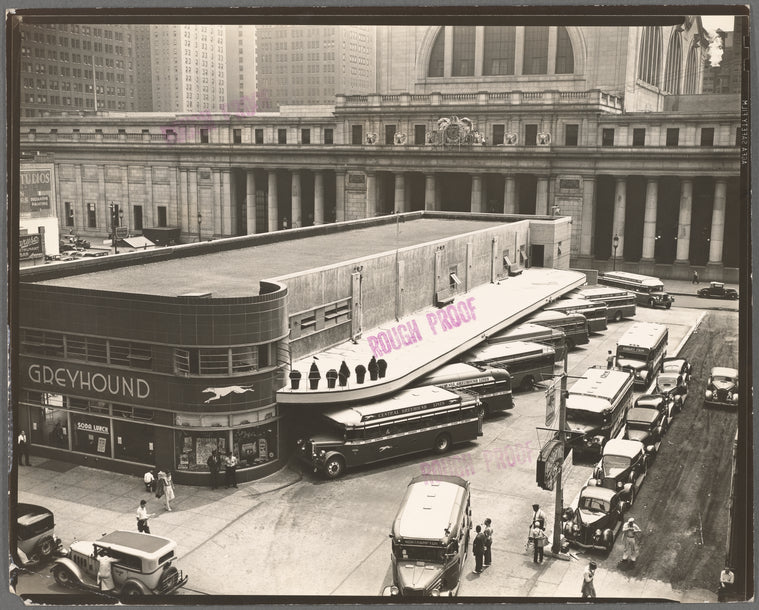 Greyhound Bus Terminal, 33rd and 34th Streets between Seventh and Eighth Avenues