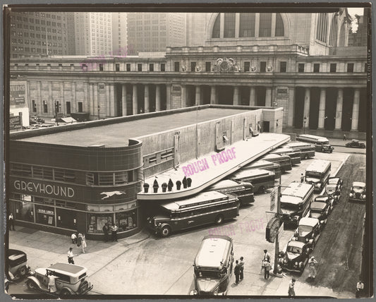 Greyhound Bus Terminal, 33rd and 34th Streets between Seventh and Eighth Avenues
