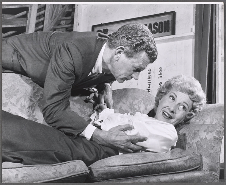 Joseph Cotten and Arlene Francis in rehearsal for the stage production Once More with Feeling