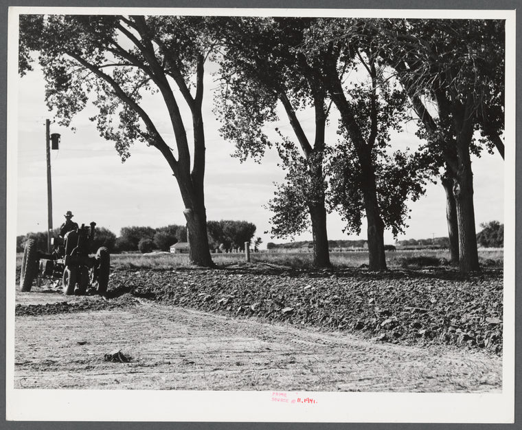 Plowing ground for a garden. Scottsbluff Farmsteads, FSA (Farm Security Administration) project. Scottsbluff, Nebraska.