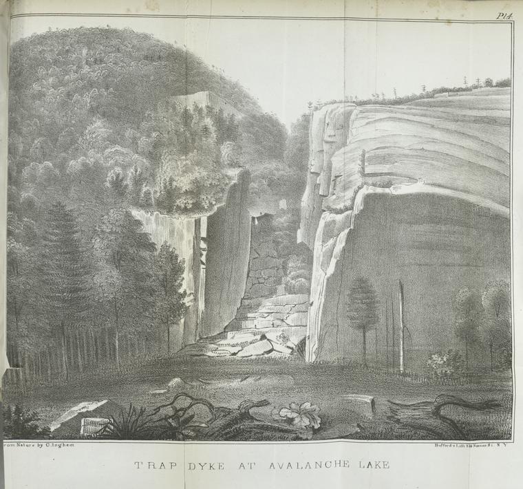 Trap dyke at Avalanche Lake.