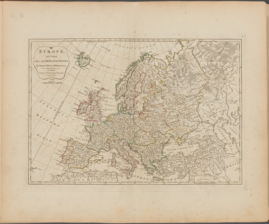 Europe divided into its principal states
