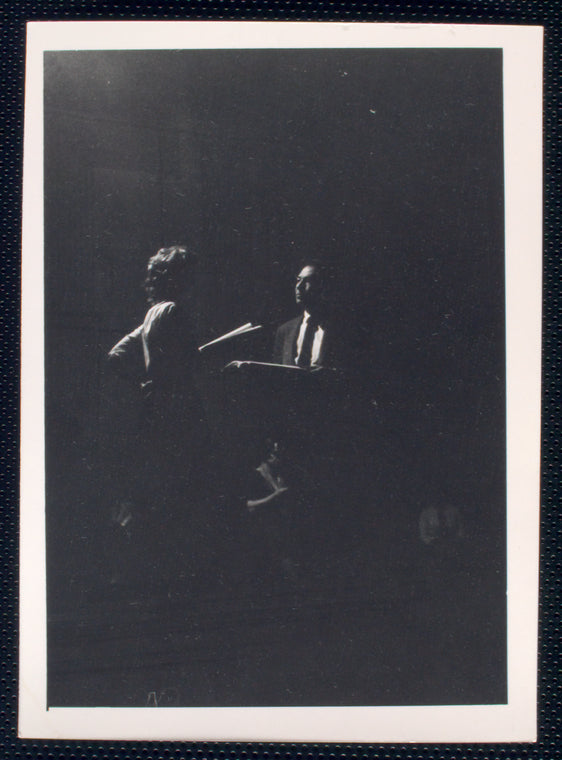 Snapshot of a rehearsal (?) for the stage production A Call on Kuprin