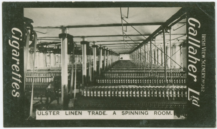 Ulster linen trade. A spinning room