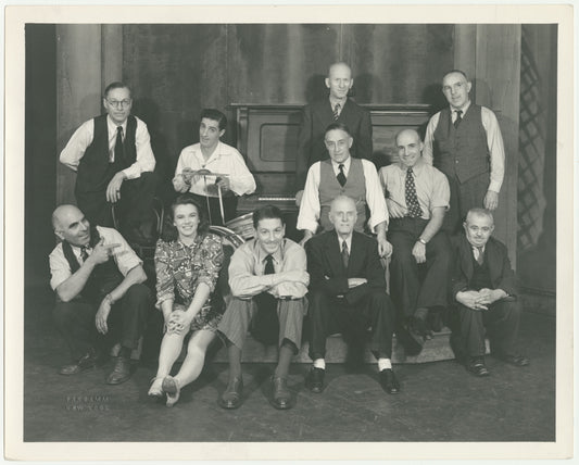 George Tapps and stage crew for the stage production Pal Joey
