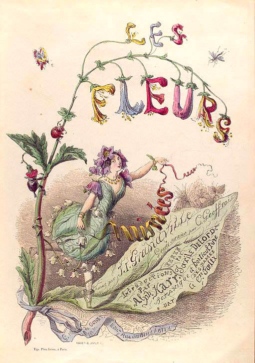 Les fleurs animées. [Illustrated frontis piece]