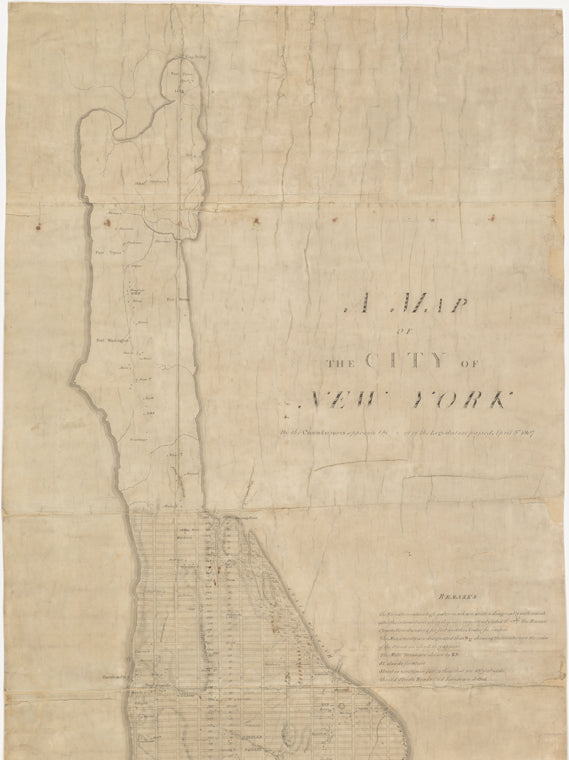 Plan of Manhattan Island