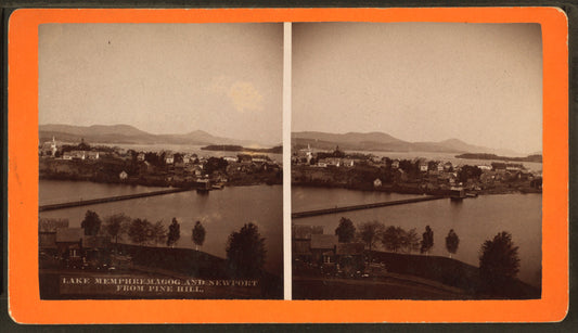 Lake Memphremagog and Newport from Pine Hill.