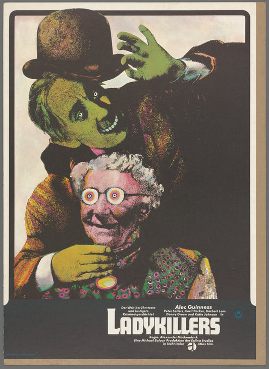 German promotional poster for the motion picture The Ladykillers