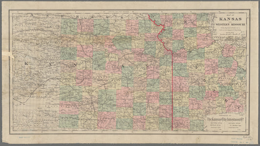 Map of Kansas and western Missouri