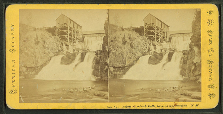 Below Good Rich Falls, looking up, Bartlett, N.H.