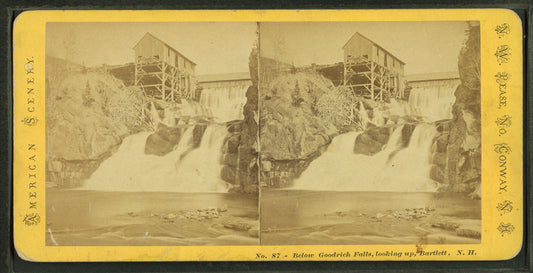 Below Good Rich Falls, looking up, Bartlett, N.H.