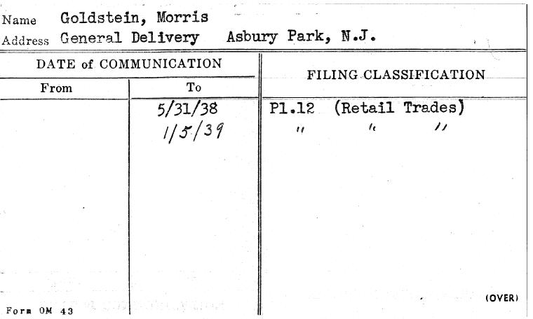 Goldstein, Morris