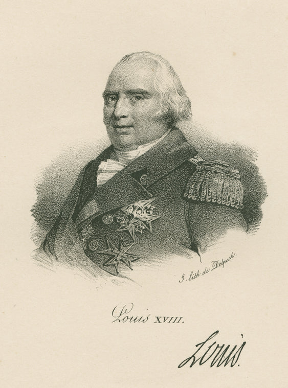 Louis XVIII, King of France.