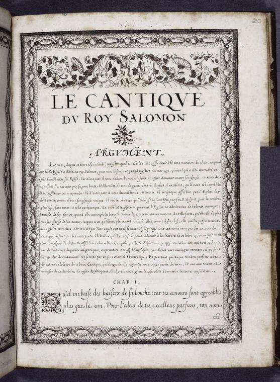 Opening of main text, initials, border