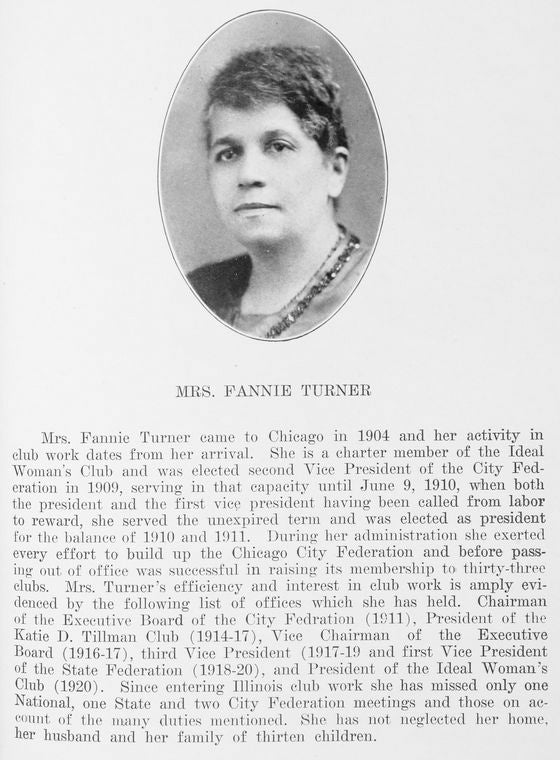Mrs. Fannie Turner.