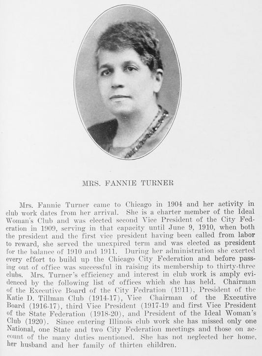 Mrs. Fannie Turner.
