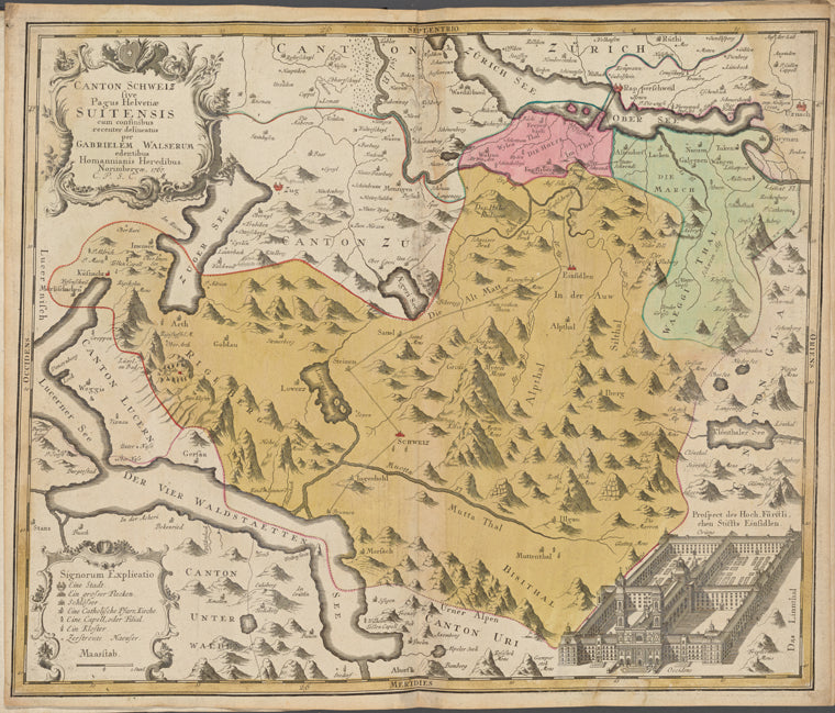 Canton Schweiz sive Pagus Helvetiae Suitensis ...