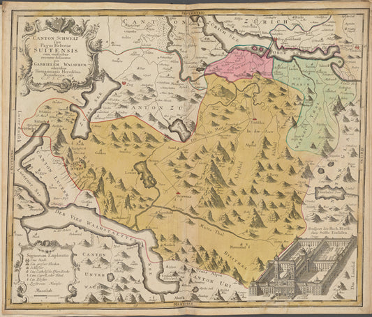 Canton Schweiz sive Pagus Helvetiae Suitensis ...