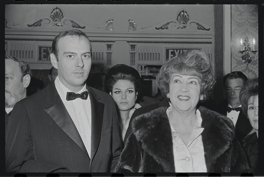 Ethel Merman [right] and unidentified others at opening night of the stage production Cabaret