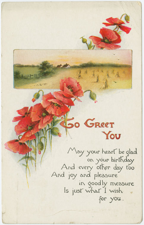 To greet you.