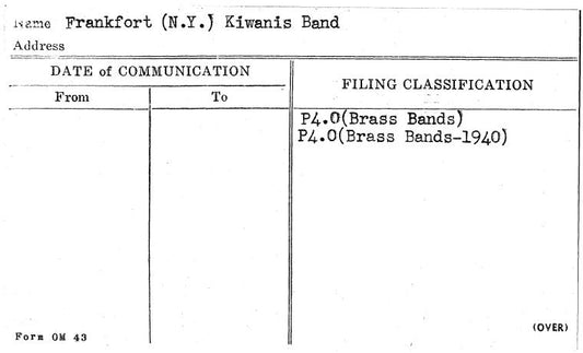 Frankfort (N.Y.) Kiwanis Band