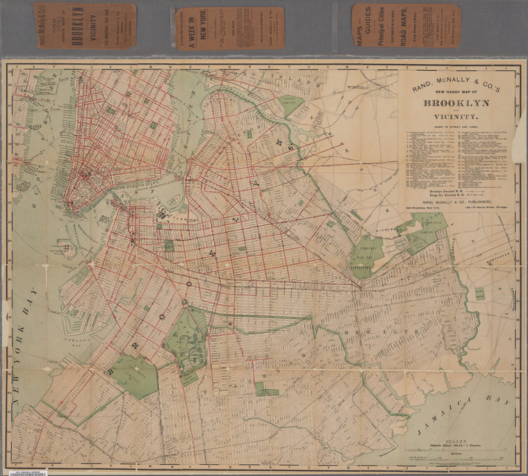 Rand McNally & Co.'s new handy map of Brooklyn and vicinity
