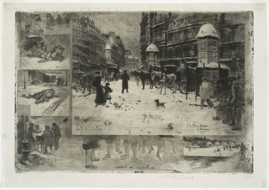 L'Hiver à Paris ou La neige à Paris.