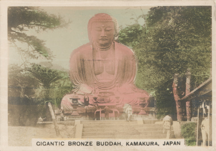 Gigantic Bronze Buddha, Kamakura, Japan.