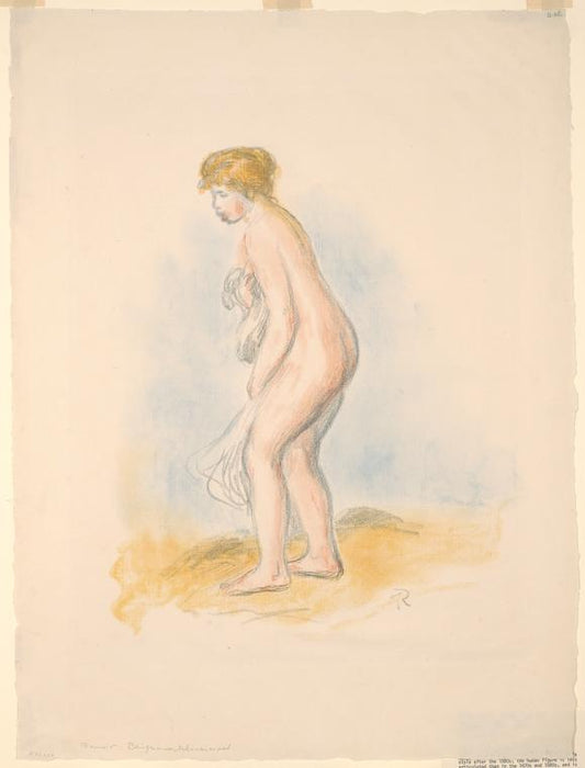 Baigneuse debout en pied