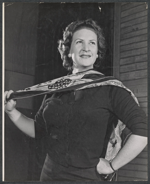 Ruth Kobart in rehearsal for the stage production Maria Golovin
