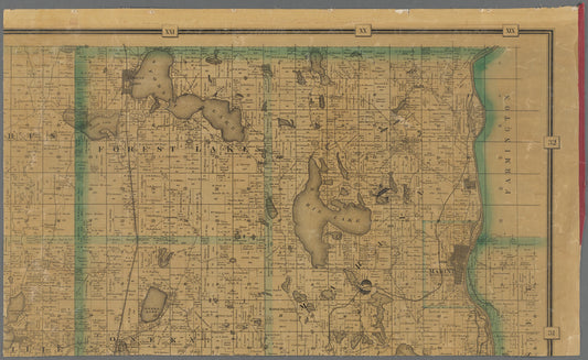 Map of Ramsey and Washington counties : with adjacent portions of Anoka, Dakota & Hennepin counties, Minnesota, and parts of St. Croix & Pierce counties, Wisconsin