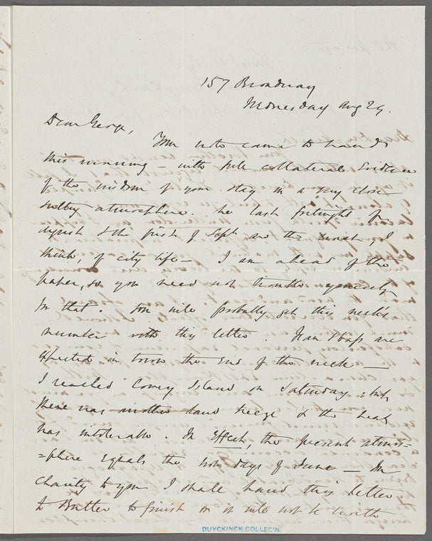 Letter to George written August 24th (?)